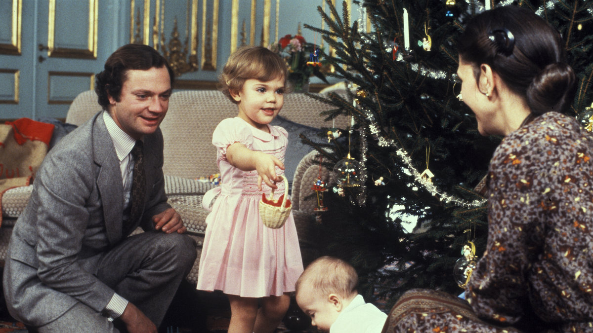 Från Kungafamiljen till er alla – God jul! Här en bild från 1979.